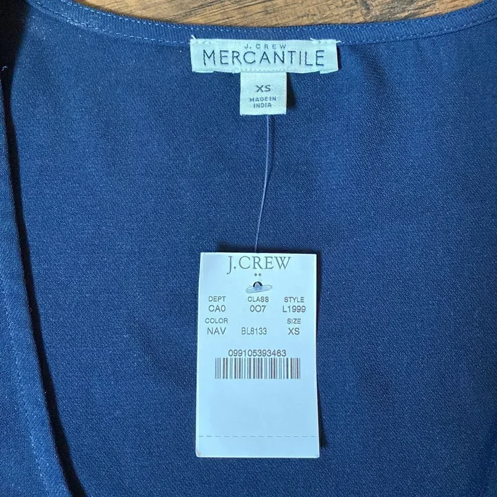 NWT - J. Crew Navy Blue Tank - Size XS